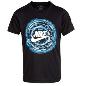 Nike Little Boys Dri-Fit Tee Black W/ Blue Graphic